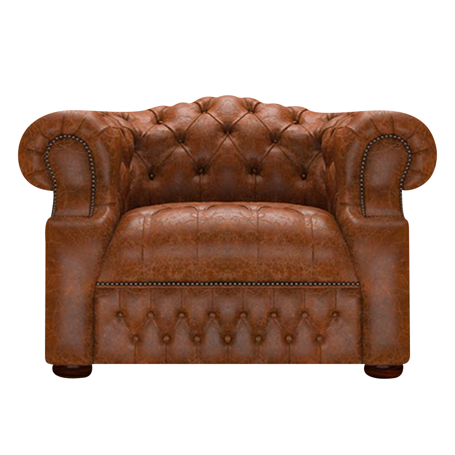 Blanchard Chesterfield Fåtölj Tudor Chestnut