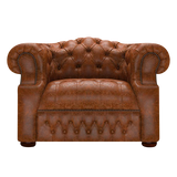 Blanchard Chesterfield Fåtölj Tudor Chestnut