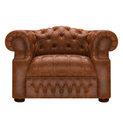 Blanchard Chesterfield Fåtölj Tudor Chestnut