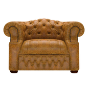 Blanchard Chesterfield Fåtölj Tudor Mustard