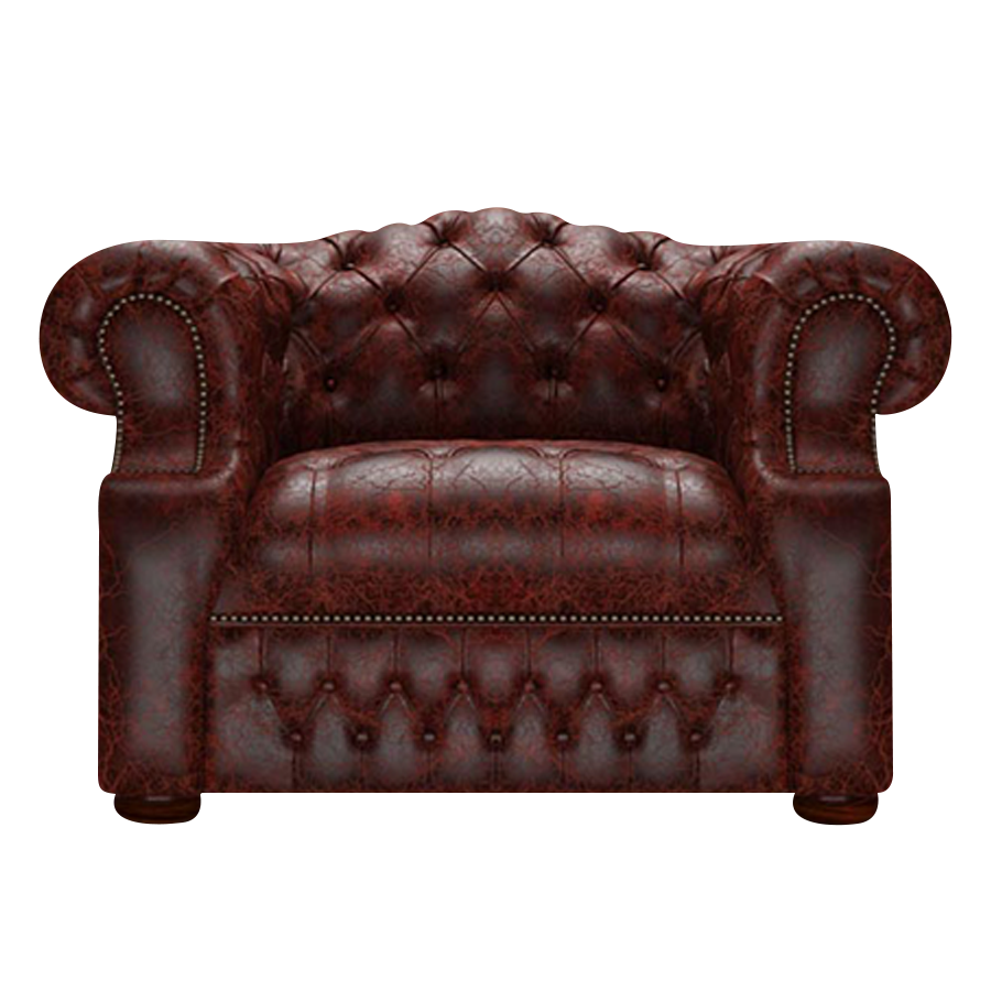 Blanchard Chesterfield Fåtölj Tudor Oxblood