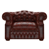 Blanchard Chesterfield Fåtölj Tudor Oxblood