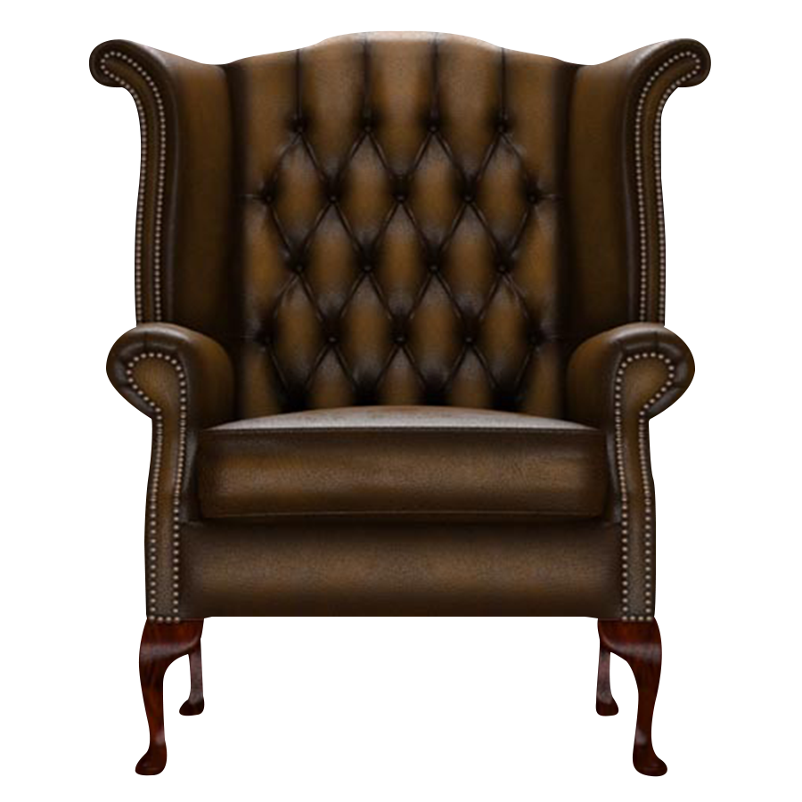 Byron Chesterfield Fåtölj Antique Gold