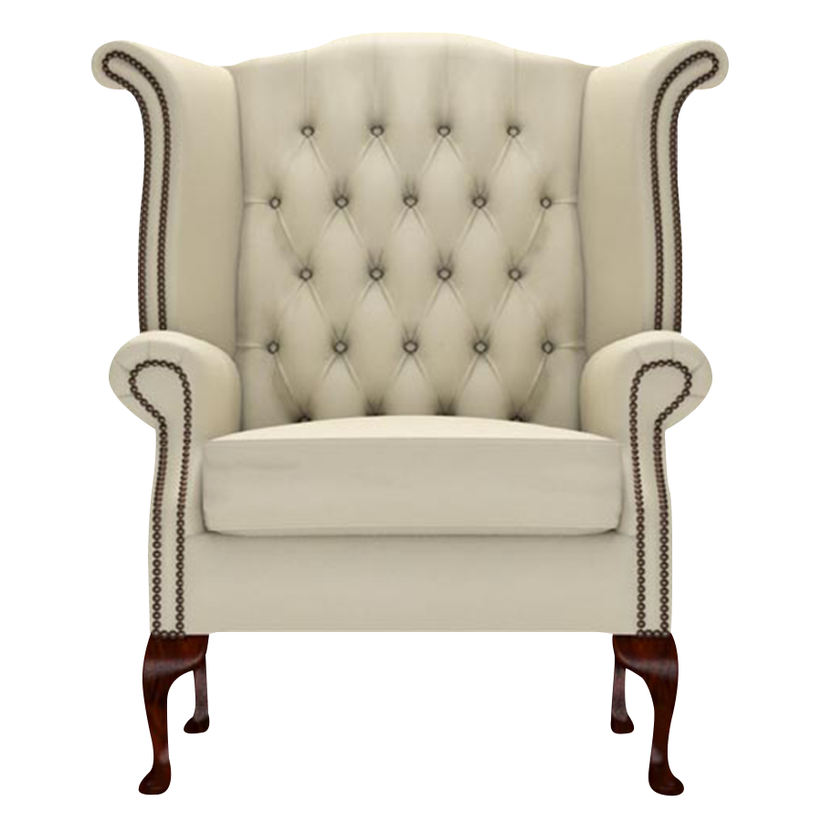 Byron Chesterfield Fåtölj Birch Ivory
