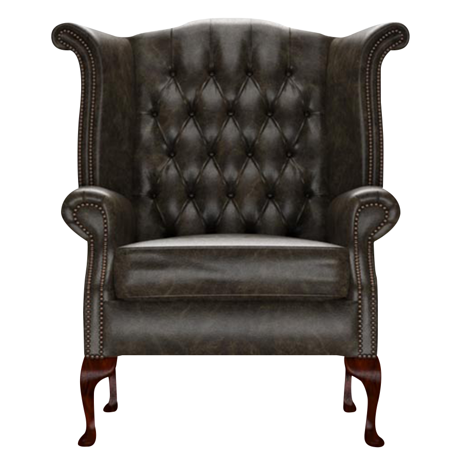 Byron Chesterfield Fåtölj Old English Alga