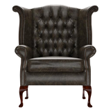 Byron Chesterfield Fåtölj Old English Alga