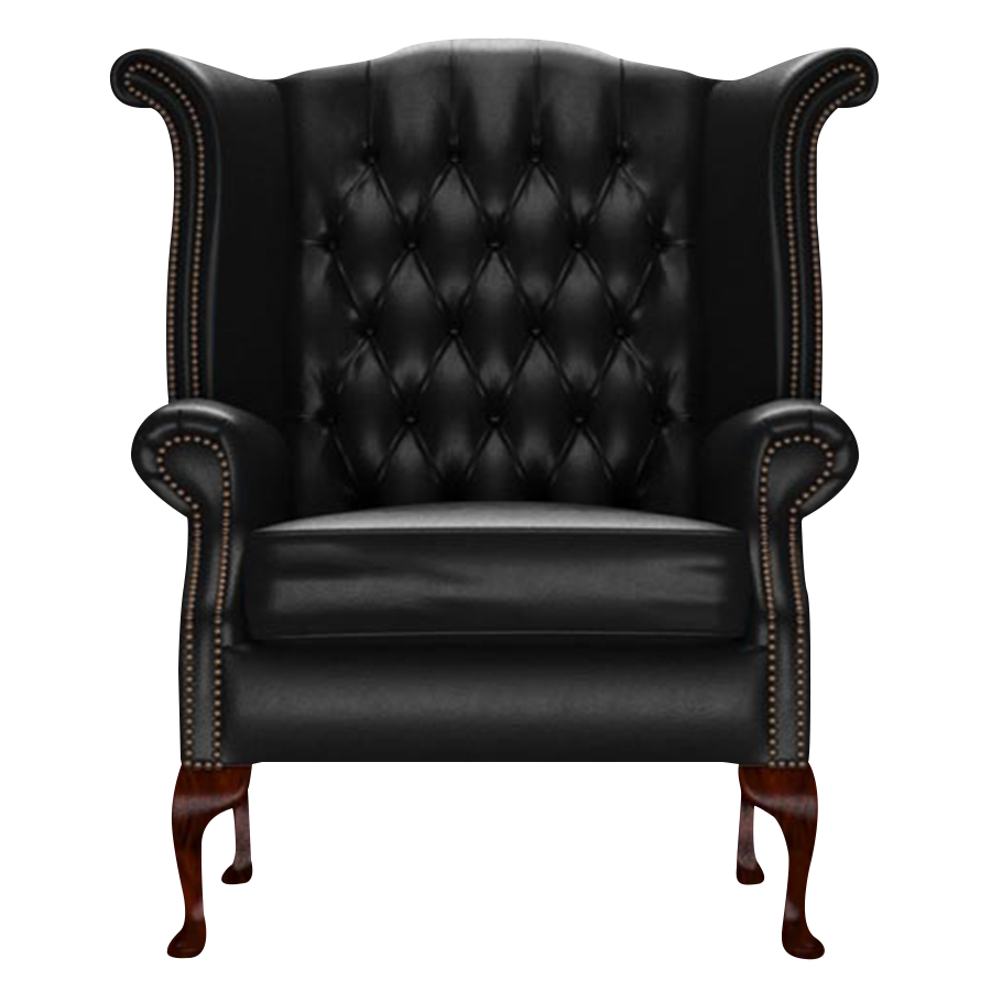 Byron Chesterfield Fåtölj Old English Black