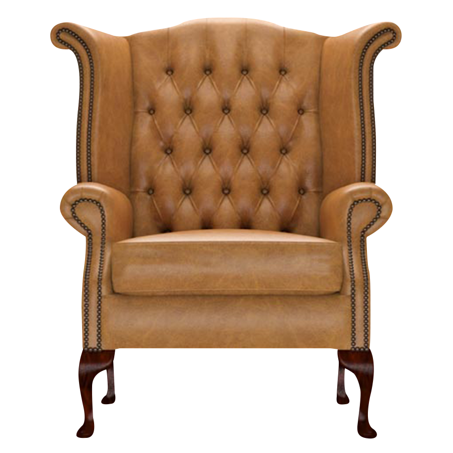 Byron Chesterfield Fåtölj Old English Buckskin