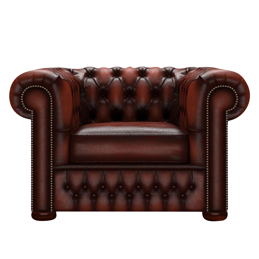 Classic Chesterfield Fåtölj Antique Chestnut