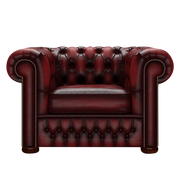 Classic Chesterfield Fåtölj Antique Red