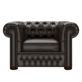 Classic Chesterfield Fåtölj Birch Brown