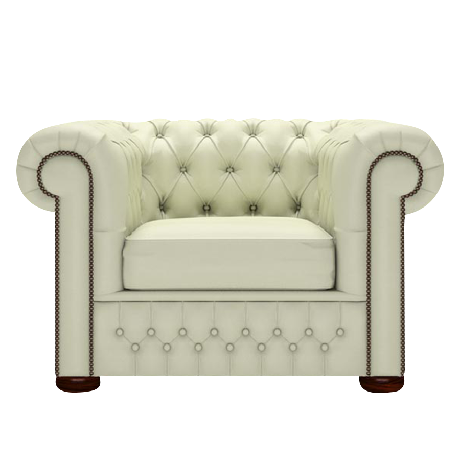 Classic Chesterfield Fåtölj Birch Cream