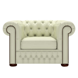Classic Chesterfield Fåtölj Birch Cream