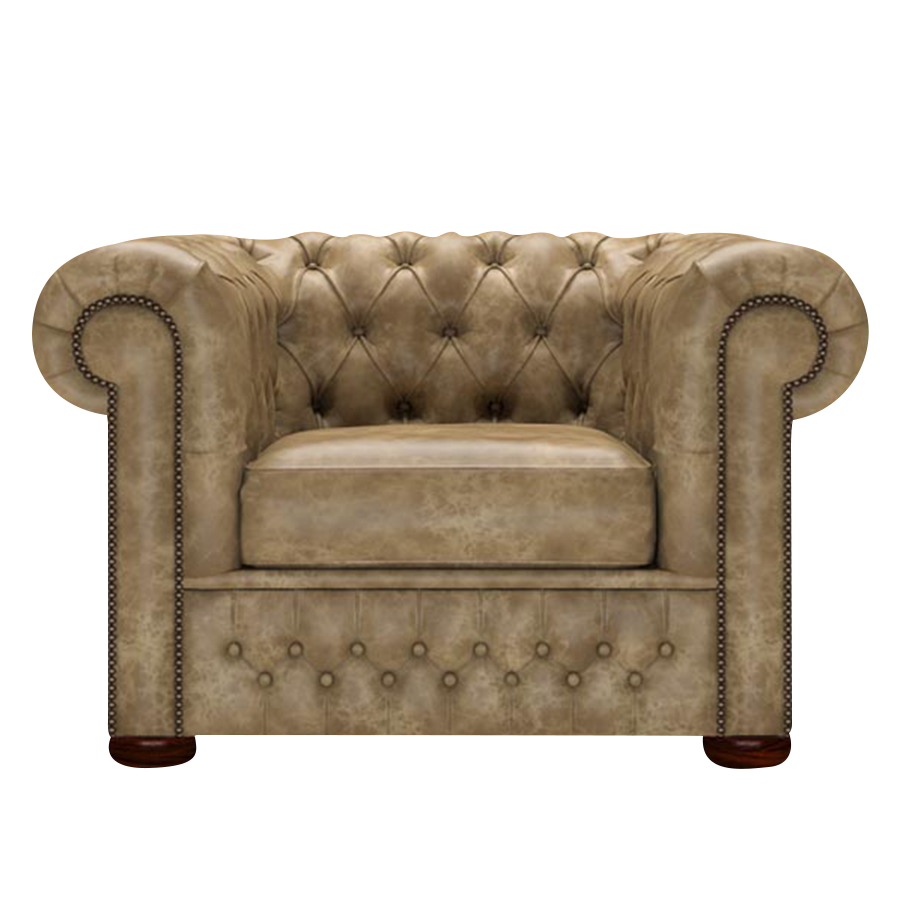 Classic Chesterfield Fåtölj Etna Beige