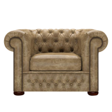 Classic Chesterfield Fåtölj Etna Beige