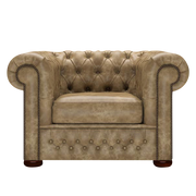 Classic Chesterfield Fåtölj Etna Beige
