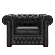 Classic Chesterfield Fåtölj Etna Black