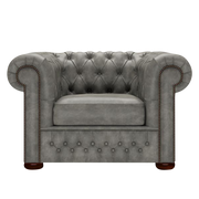 Classic Chesterfield Fåtölj Etna Grey