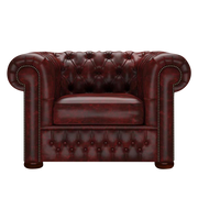 Classic Chesterfield Fåtölj Etna Red