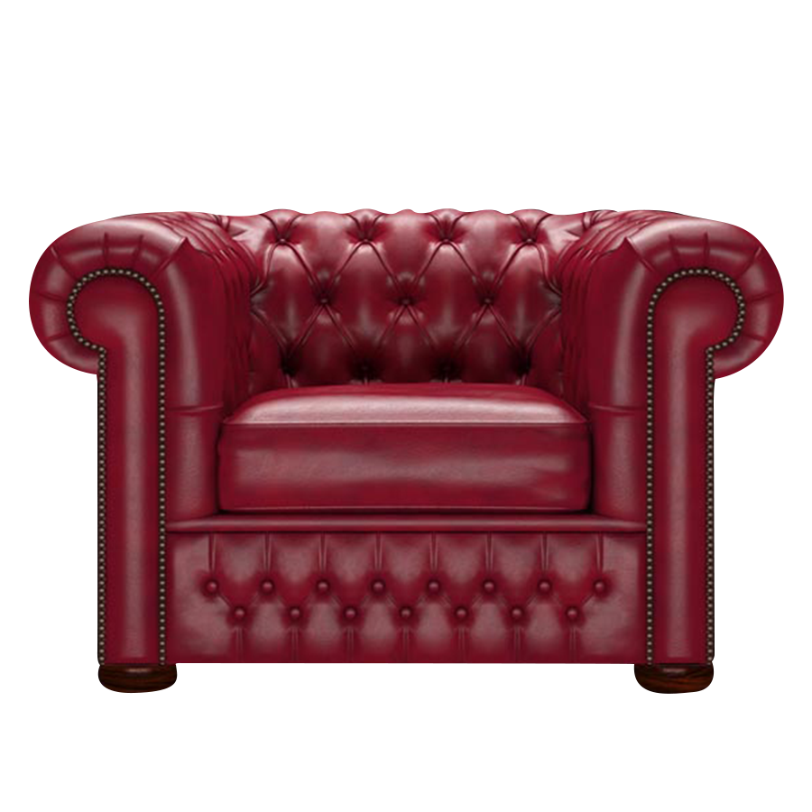 Classic Chesterfield Fåtölj Old English Gamay