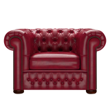 Classic Chesterfield Fåtölj Old English Gamay