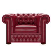 Classic Chesterfield Fåtölj Old English Gamay