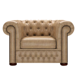 Classic Chesterfield Fåtölj Old English Parchment