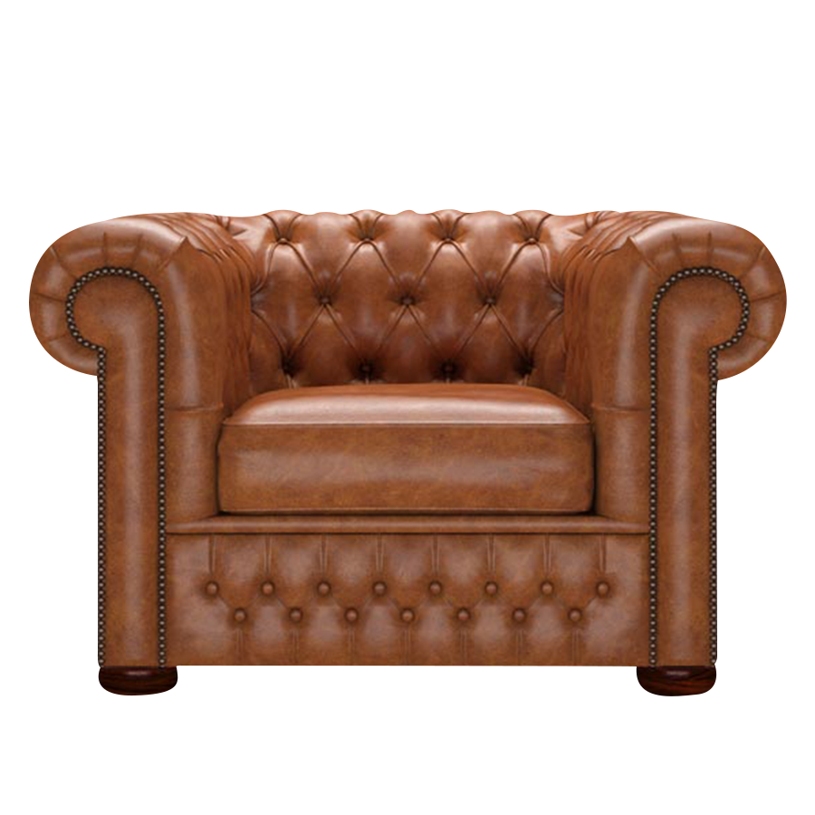 Classic Chesterfield Fåtölj Old English Saddle