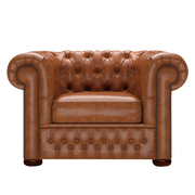 Classic Chesterfield Fåtölj Old English Saddle