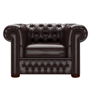 Classic Chesterfield Fåtölj Old English Smoke