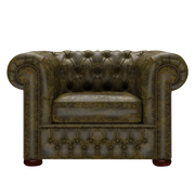 Classic Chesterfield Fåtölj Tudor Birch
