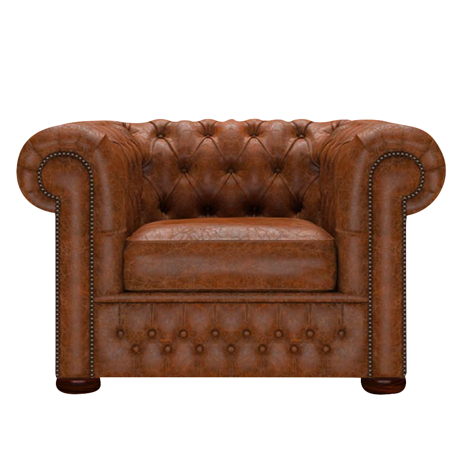 Classic Chesterfield Fåtölj Tudor Chestnut