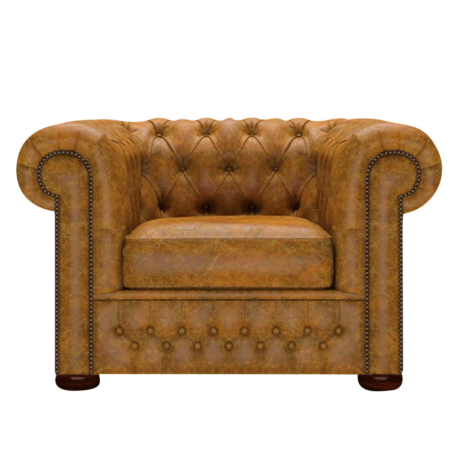 Classic Chesterfield Fåtölj Tudor Mustard