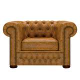 Classic Chesterfield Fåtölj Tudor Mustard