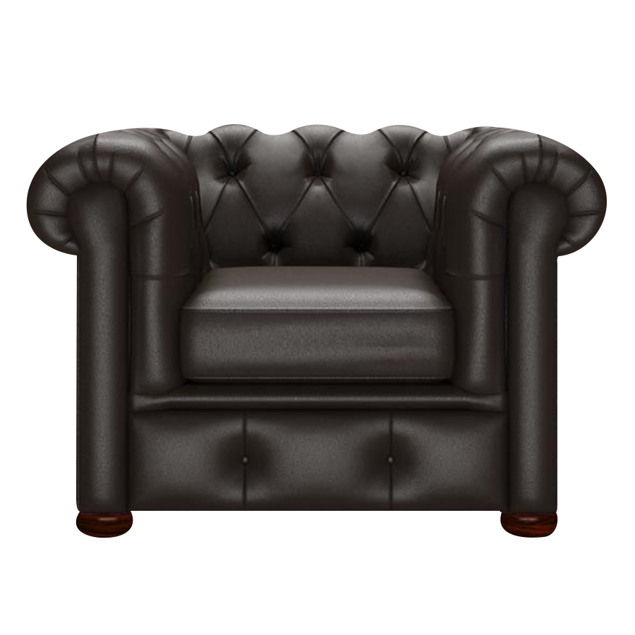 Conway Chesterfield Fåtölj Birch Brown