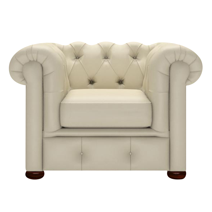 Conway Chesterfield Fåtölj Birch Ivory