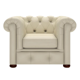 Conway Chesterfield Fåtölj Birch Ivory