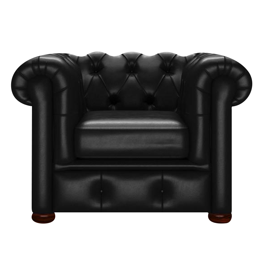 Conway Chesterfield Fåtölj Old English Black