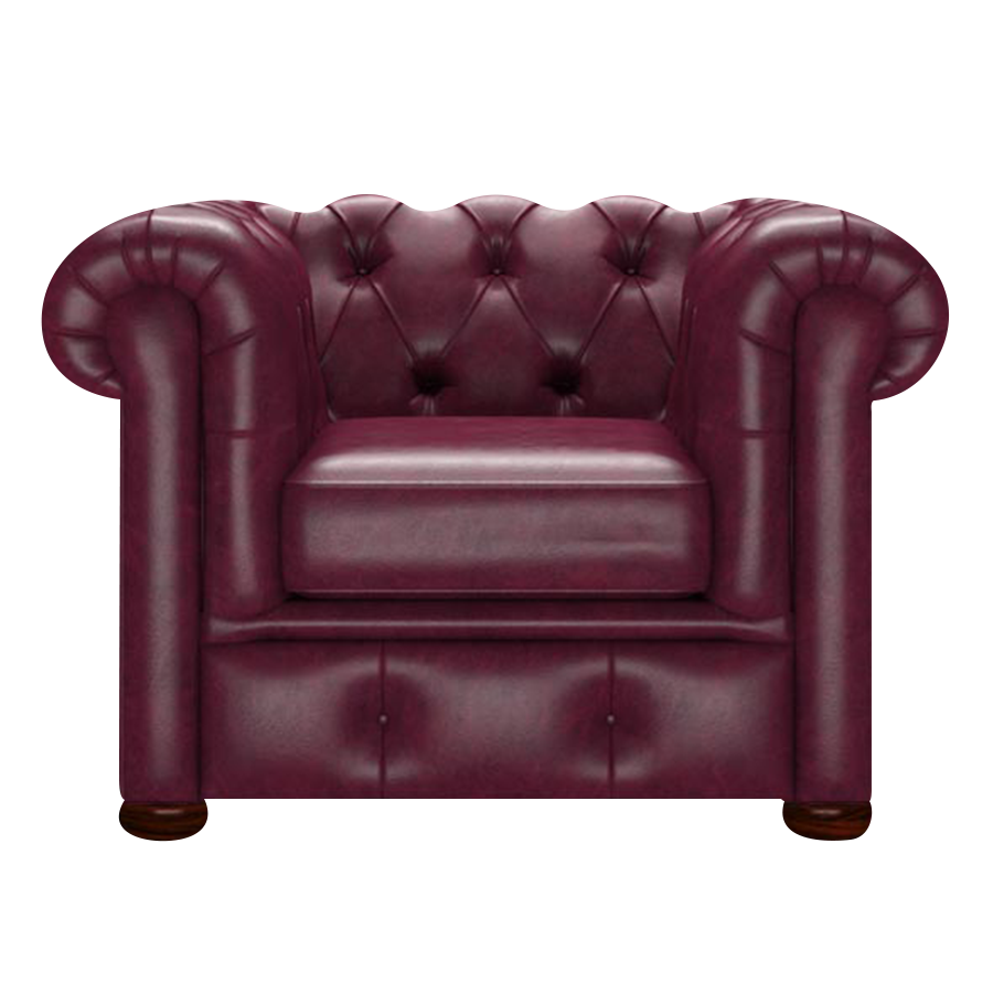 Conway Chesterfield Fåtölj Old English Burgundy