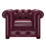 Conway Chesterfield Fåtölj Old English Burgundy