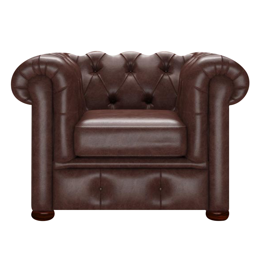 Conway Chesterfield Fåtölj Old English Dark Brown