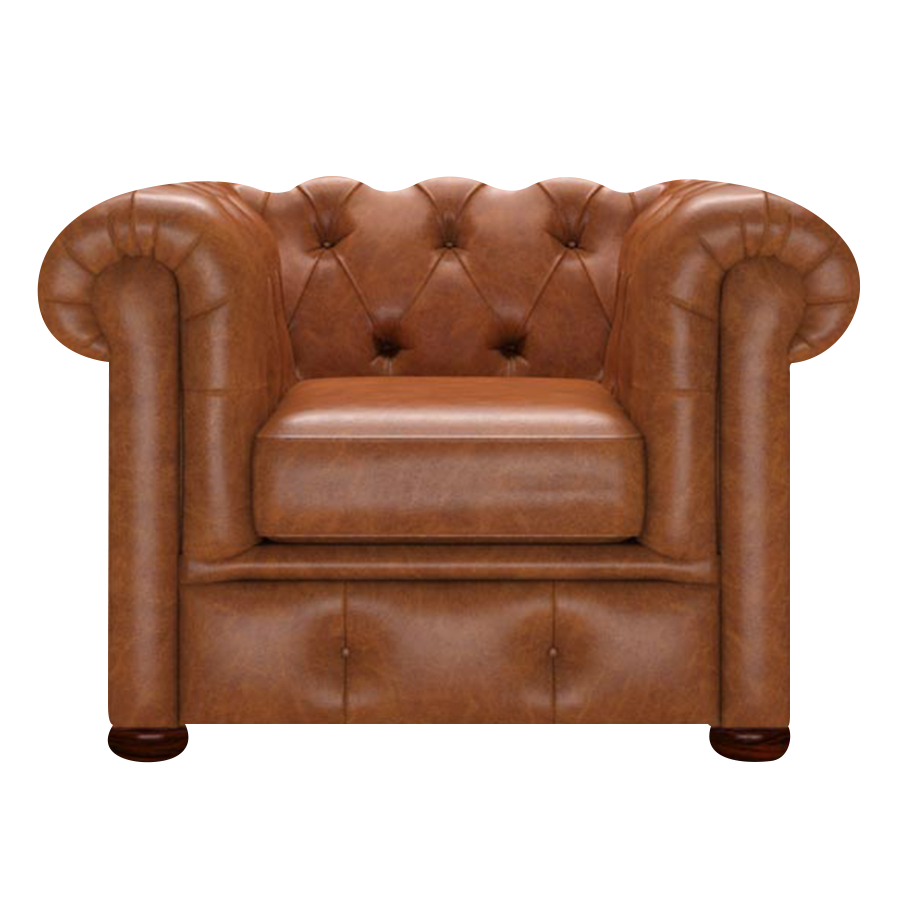 Conway Chesterfield Fåtölj Old English Saddle
