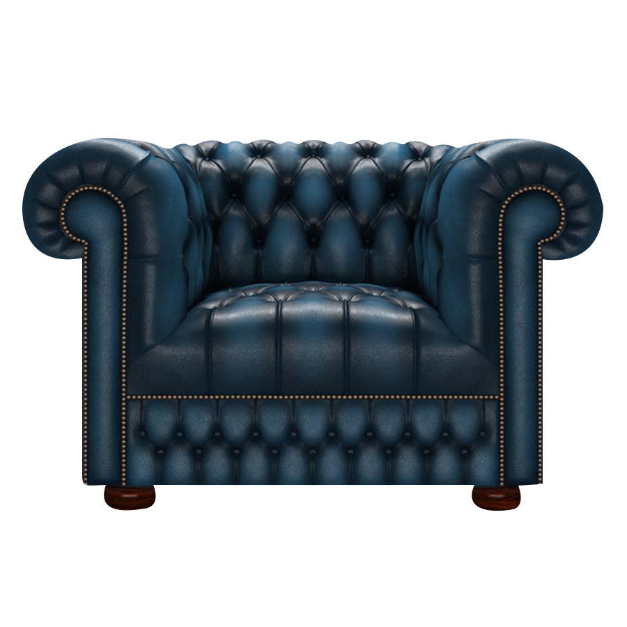 Cromwell Chesterfield Fåtölj Antique Blue