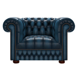 Cromwell Chesterfield Fåtölj Antique Blue
