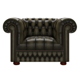 Cromwell Chesterfield Fåtölj Antique Olive