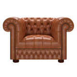 Cromwell Chesterfield Fåtölj Old English Bruciato