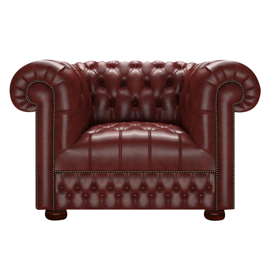 Cromwell Chesterfield Fåtölj Old English Chestnut