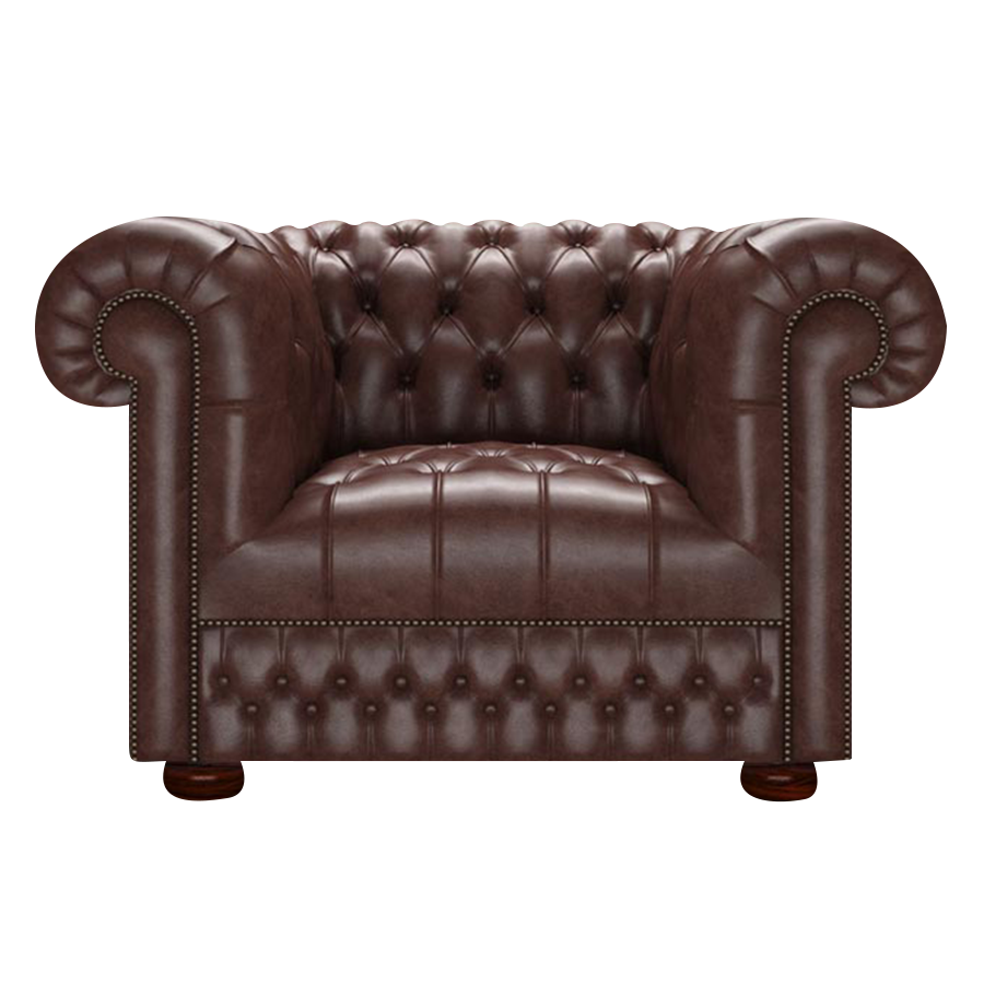 Cromwell Chesterfield Fåtölj Old English Dark Brown