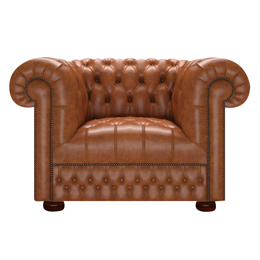 Cromwell Chesterfield Fåtölj Old English Saddle