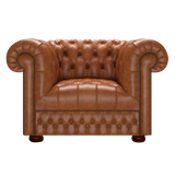 Cromwell Chesterfield Fåtölj Old English Saddle